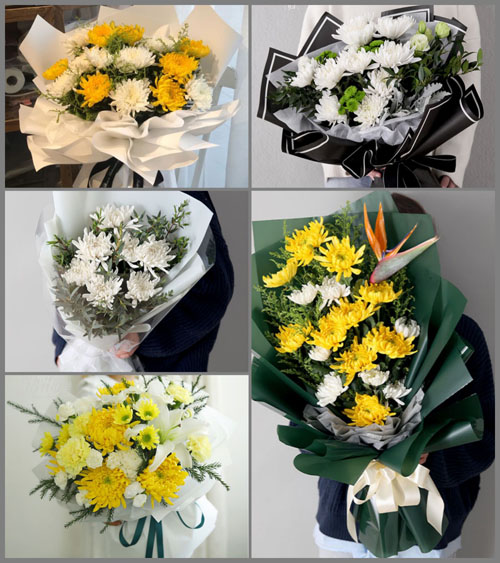 安徽淮南市凤台县毛集镇白事花束代送